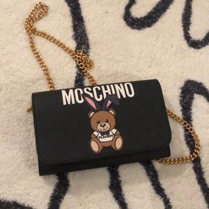 moschino mini crossbody bag teddy bear